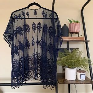 Blue Lace Kimono